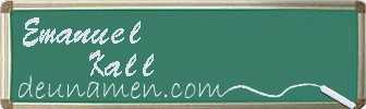 Emanuel Kall Visitenkarte